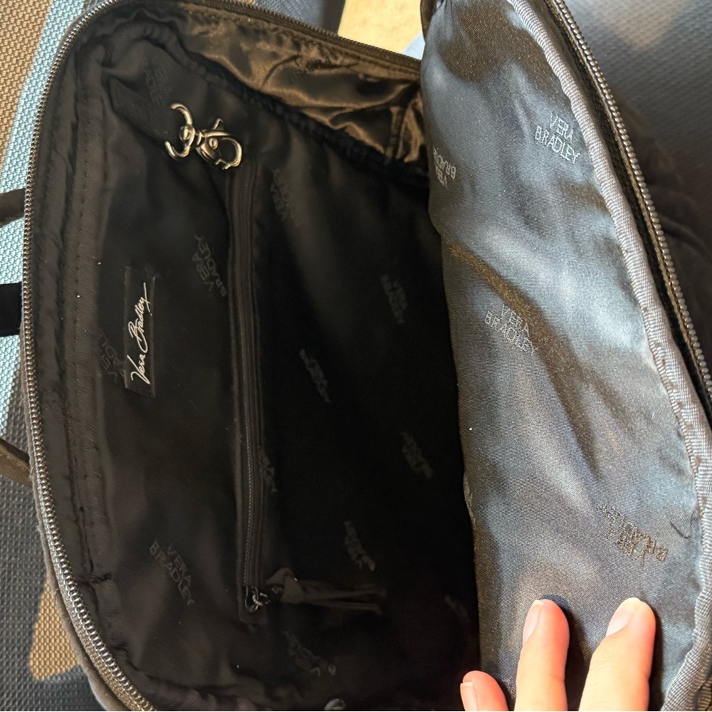 Vera Bradley Quilted Black Backpack - Picture 4 of 8